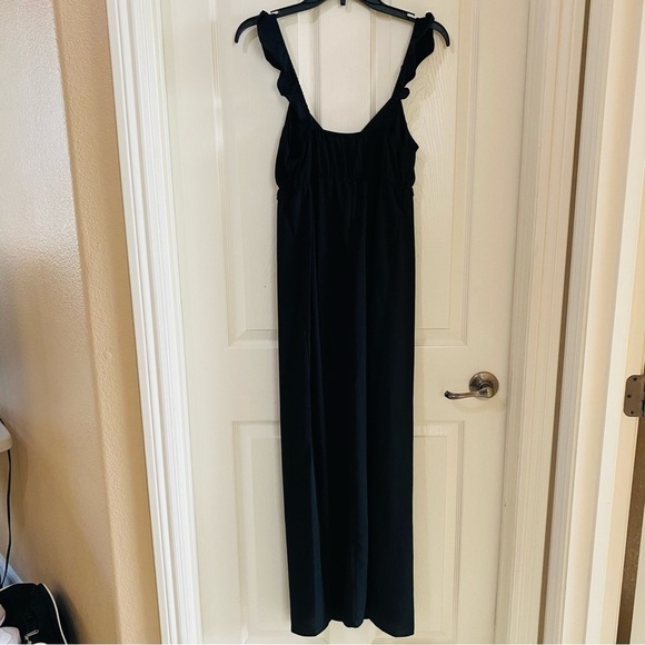 Kingston Grey Juniors Ruffle Empire Waist Maxi Day Dress Color Black Size S - Picture 13 of 14